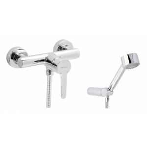 Смеситель для душа с душевым гарнитуром Genebre Klip